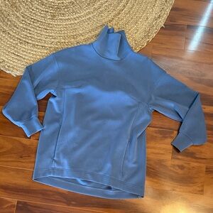 Lululemon Blue Turtleneck Pullover Washed Blue Size 6